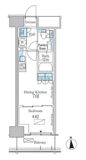 東京都新宿区百人町3【マンション】の間取り