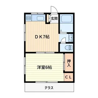 白梅ハイツ【1階】の間取り