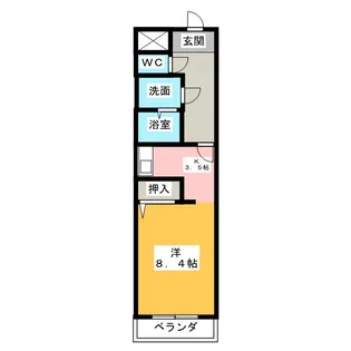 クレールシャンブル【3階】の間取り
