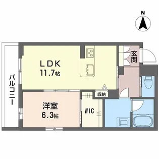 シャーメゾン環【3階】の間取り