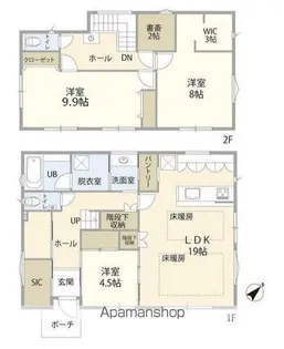千葉県我孫子市台田2【一戸建】の間取り