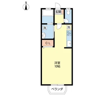 1Kの間取り画像
