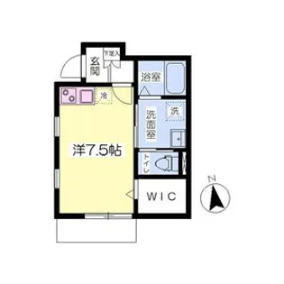 ア ヴォートル サンテA【1階】の間取り