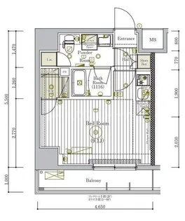 1Rの間取り画像