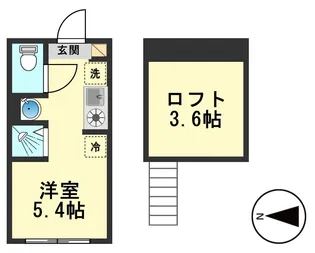 東京都江戸川区東小岩6【アパート】の間取り