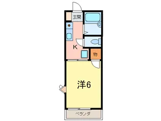 サンハイツ岡本【2階】の間取り