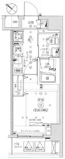 イアース横濱関内【5階】の間取り
