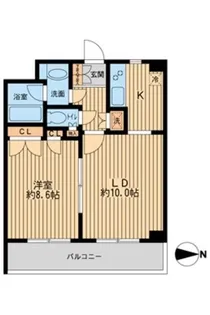 ガーデン目黒南【3階】の間取り