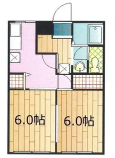 森の丘ハイツ【2階】の間取り