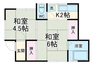 みどり荘【1階】の間取り