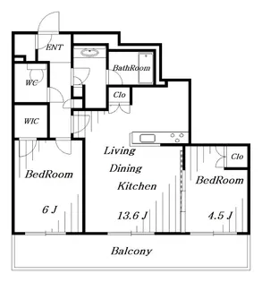 エクセレント ザ タワー【5階】の間取り