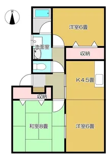 第5北上コーポ【1階】の間取り