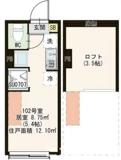 Oaks東武練馬【1階】の間取り