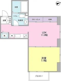 ブリックプレイス【1階】の間取り