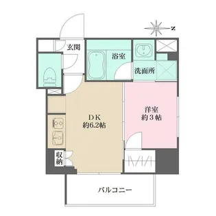 東京都荒川区西日暮里6【マンション】の間取り