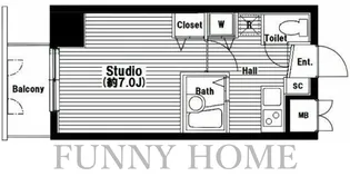 東京都目黒区青葉台3【マンション】の間取り