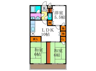 ヴィラトモオカ【3階】の間取り