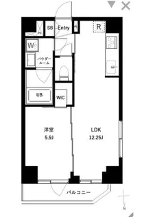 オーキッドレジデンス上野稲荷町II【2階】の間取り
