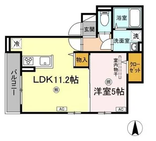 ルナVI【3階】の間取り