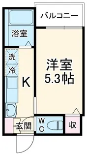 MELDIA南行徳【1階】の間取り
