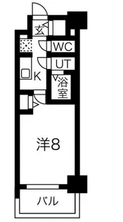 メイクス高岳【2階】の間取り
