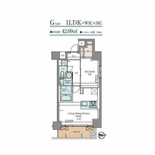 ラグゼナ秋葉原【7階】の間取り
