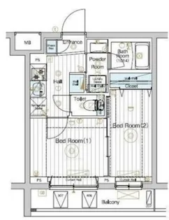 MAXIV北赤羽DUE【4階】の間取り