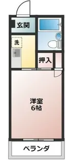 カレッジハウス日野坂【3階】の間取り