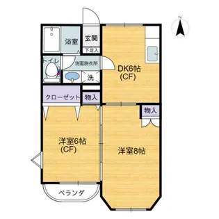グリーンハウス 3号棟【2階】の間取り