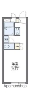 レオパレスエントピア【1階】の間取り