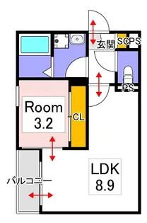 (仮称)REGALEST下伊福本町IV【3階】の間取り