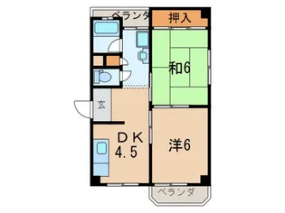 弥生マンション【3階】の間取り