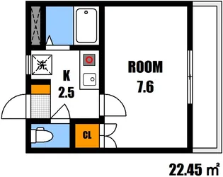 コーポリヴィエール39【1階】の間取り