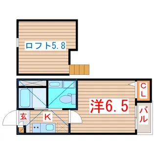 CHEERLIVE仙台幸町【2階】の間取り