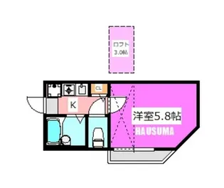 Fontaine尾久【3階】の間取り