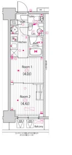 ガーラ・ステーション川崎平間【2階】の間取り