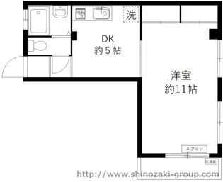 第一西尾ビル【4階】の間取り