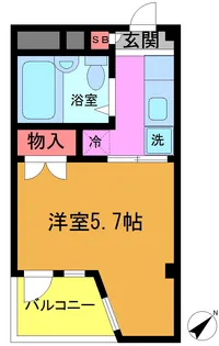 セゾンアネックス富浜【2階】の間取り