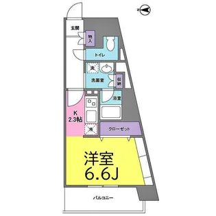 プレディアスタイル横濱沢渡【3階】の間取り