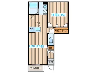 シャーメゾン城【1階】の間取り