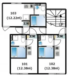 メリディアン常盤台【1階】の間取り