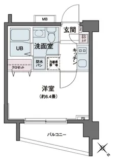 エコロジー都立大学レジデンス【6階】の間取り