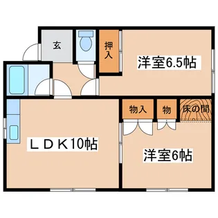駒場町4テラスハウス【2階】の間取り