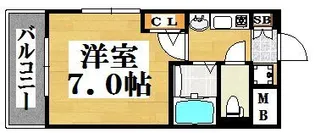 エステムコート博多駅前IIセグティス【8階】の間取り