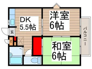 グリ-ンプラザ入間B【2階】の間取り