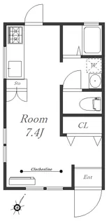 フォレストテラス日吉【1階】の間取り