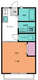 コーポ泉A【2階】の間取り
