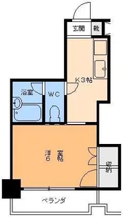 ロイヤルハイツ清水町【5階】の間取り