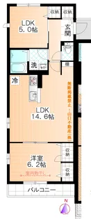 スマートハイム多摩平【3階】の間取り