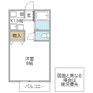 ニューロイヤル赤塚【2階】の間取り